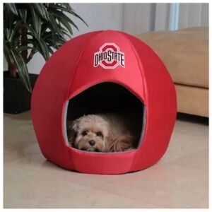 Ohio State University Theme Pet Dome Bed